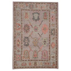 Turkish Oushak Rug Oriental Handmade 4'1" x 6' #2774
