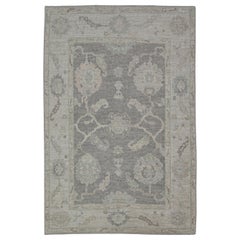 Turkish Oushak Rug Oriental Handmade 4'2" x 6'3" #11769