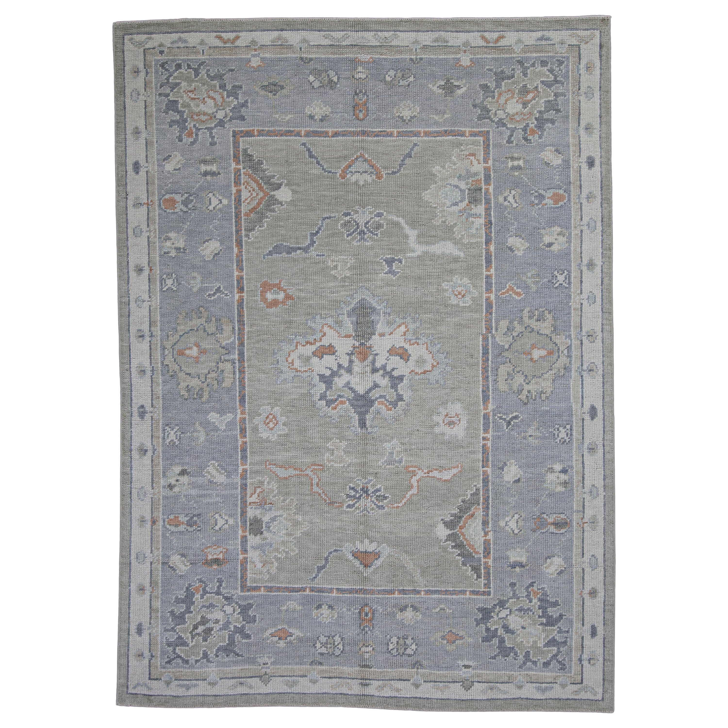 Turkish Oushak Rug Oriental Handmade 5' x 7' #12159