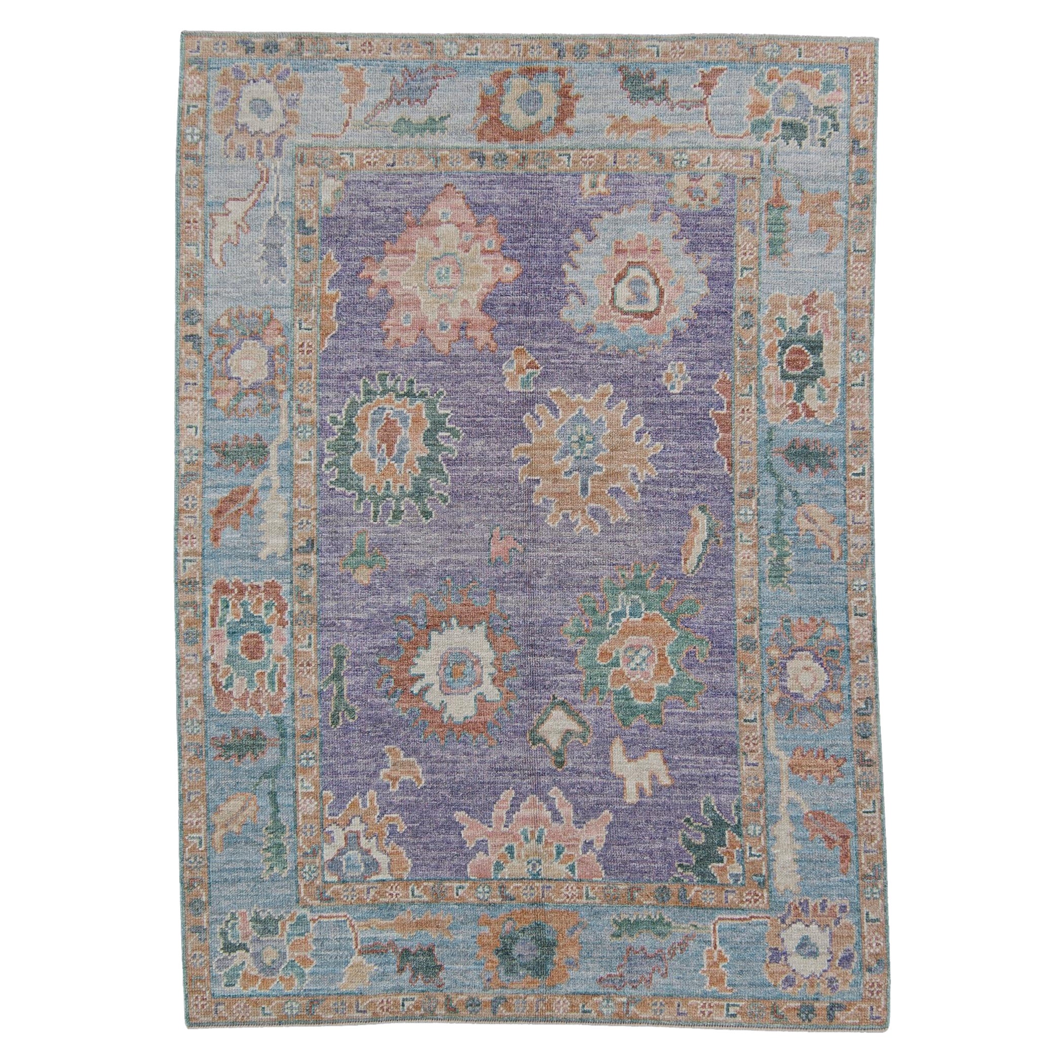 Turkish Oushak Rug Oriental Handmade 4'11" x 6'10" #2067