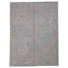 Turkish Oushak Rug Oriental Handmade 5'1" x 6'8" #12093