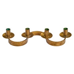 Josef Frank, Candelabra, Brass, Sweden, 1940s