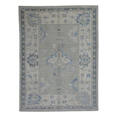 Turkish Oushak Rug Oriental Handmade 5'3" x 6'11" #12163