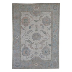 Alfombra Turca Oushak Oriental Hecha a Mano 5' x 6'11" #12047