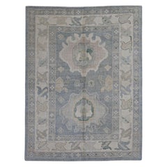 Turkish Oushak Rug Oriental Handmade 5'5" x 7' #12162