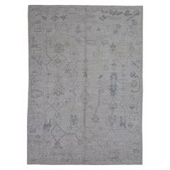 Türkischer Oushak-Teppich Orientalisch Handgefertigt 5'2" x 7'2" #12009