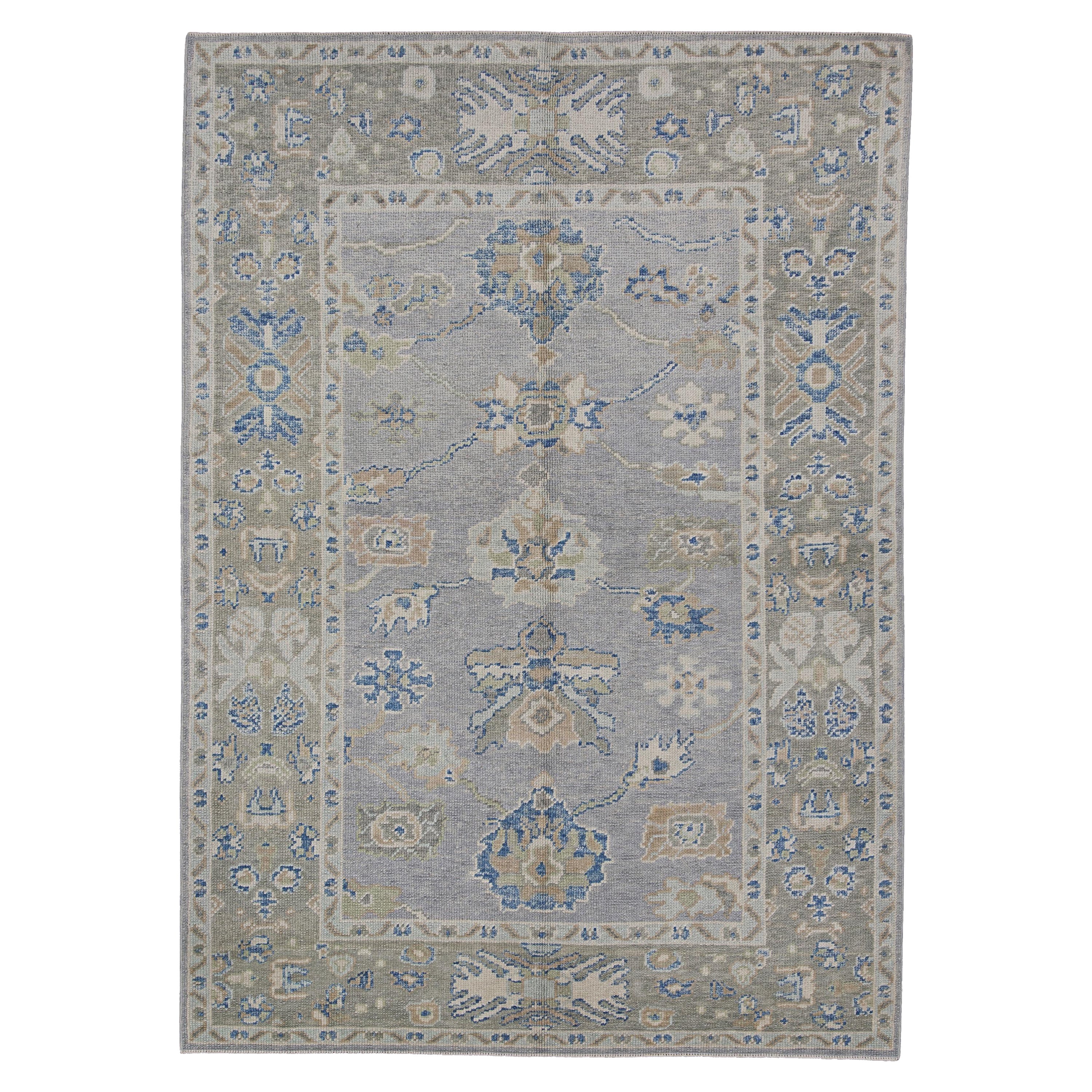 Turkish Oushak Rug Oriental Handmade 5'1" x 7'2" #11943