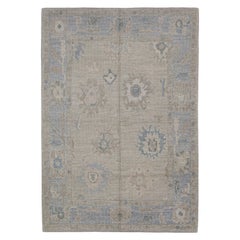 Turkish Oushak Rug Oriental Handmade 5' x 7'1" #11704