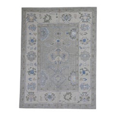 Alfombra Turca Oushak Oriental Hecha a Mano 5'3" x 7' #11817