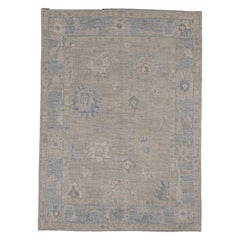 Turkish Oushak Rug Oriental Handmade 5' x 6'10" #11767