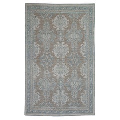Türkischer Oushak-Teppich Orientalisch Handgefertigt 4'6" x 7'2" #11611