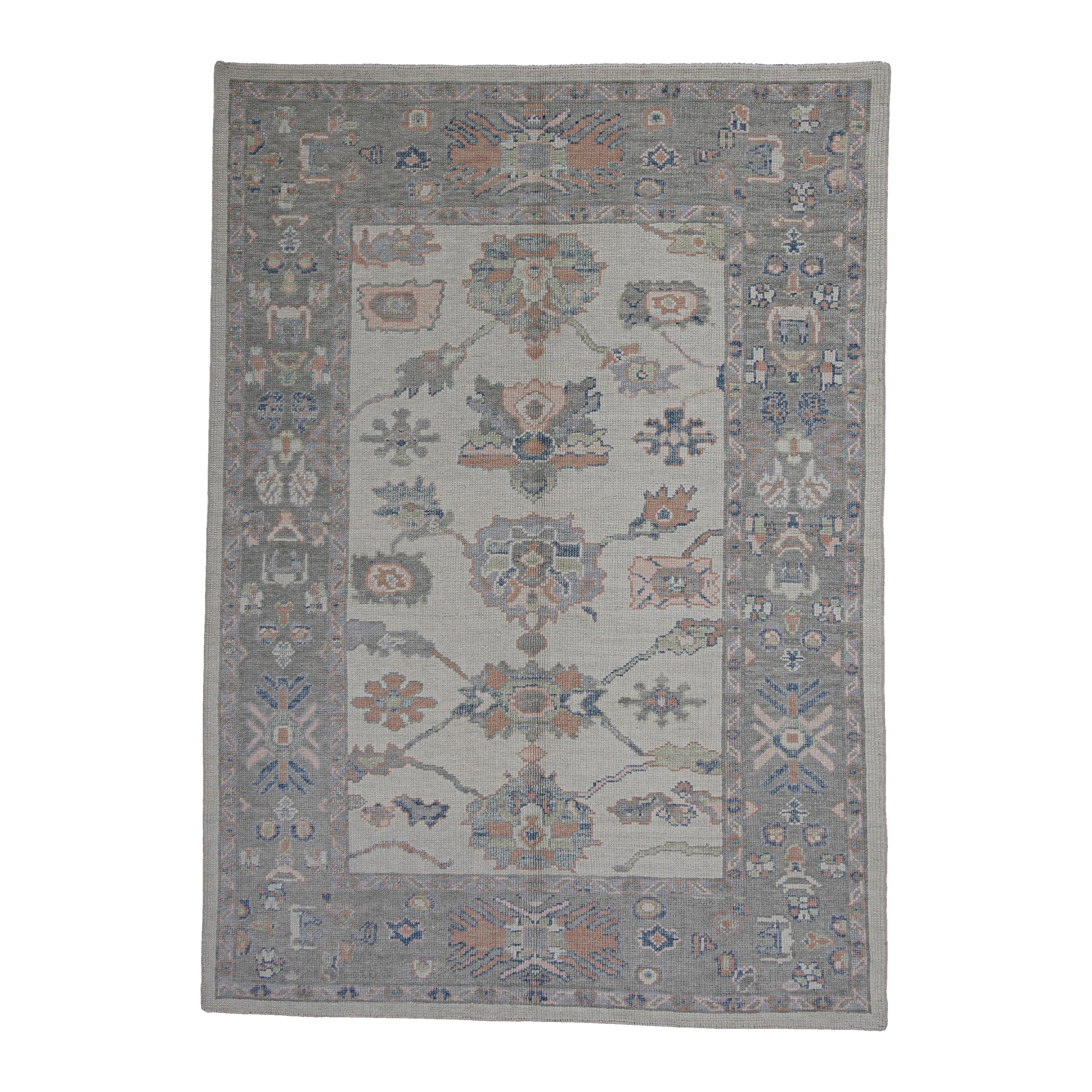 Turkish Oushak Rug Oriental Handmade 5' x 7' #7992