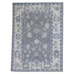Turkish Oushak Rug Oriental Handmade 5'2" x 6'11" #7967