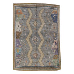 Alfombra Turca Oushak Oriental Hecha a Mano 5'4" x 7'7" #4607