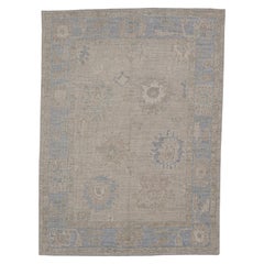 Turkish Oushak Rug Oriental Handmade 5'2" x 7' #11552