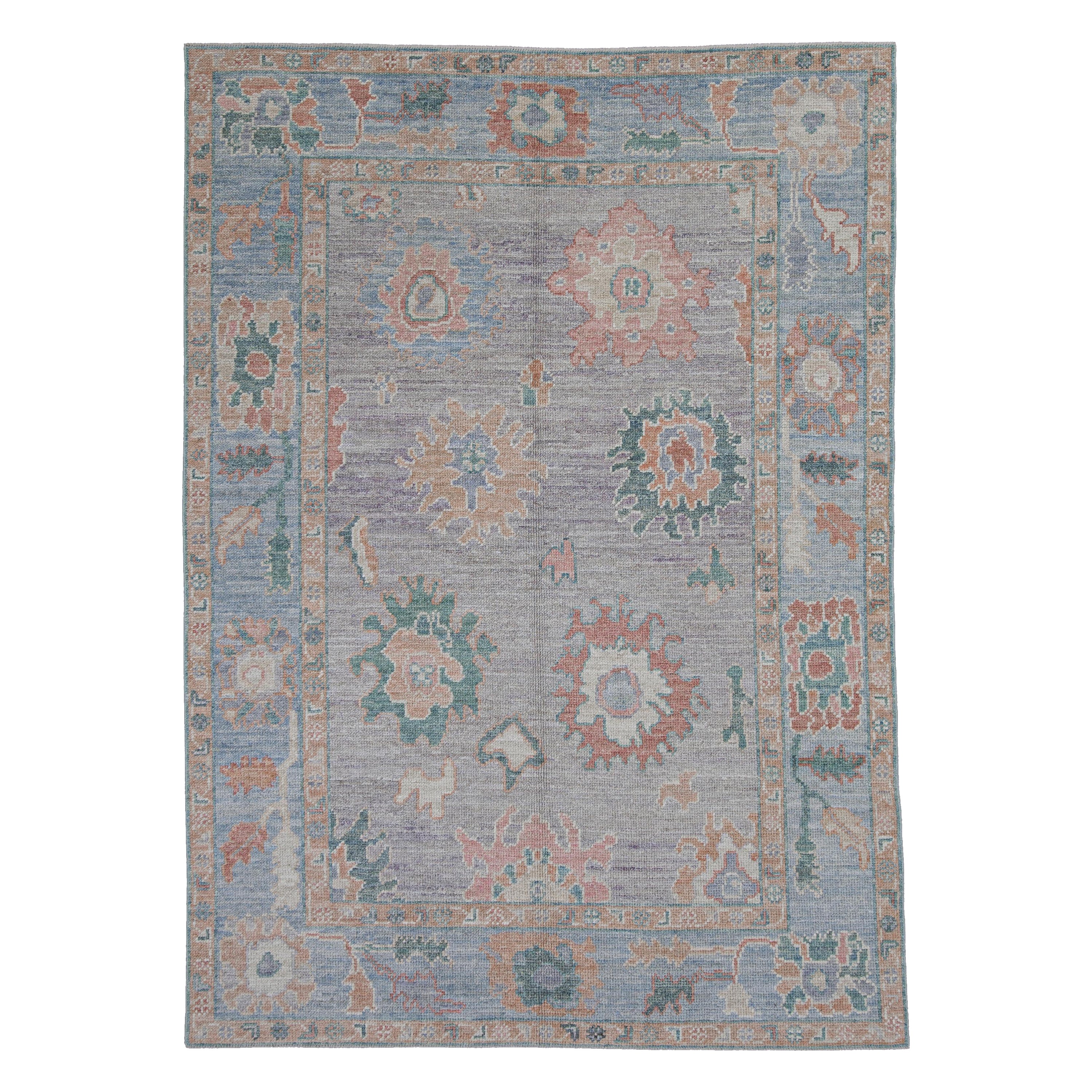 Turkish Oushak Rug Oriental Handmade 4'11" x 6'10" #2126