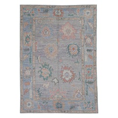 Turkish Oushak Rug Oriental Handmade 4'11" x 6'10" #2126