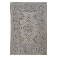 Turkish Oushak Rug Oriental Handmade 4'11" x 7'2" #12193