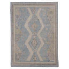 Turkish Oushak Rug Oriental Handmade 5' x 6'10" #12187