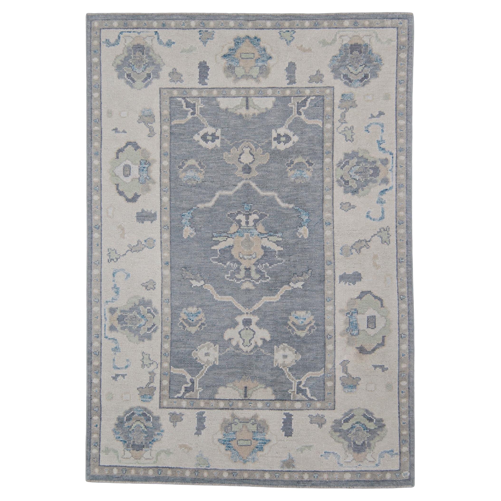 Turkish Oushak Rug Oriental Handmade 4'10" x 7' #12184