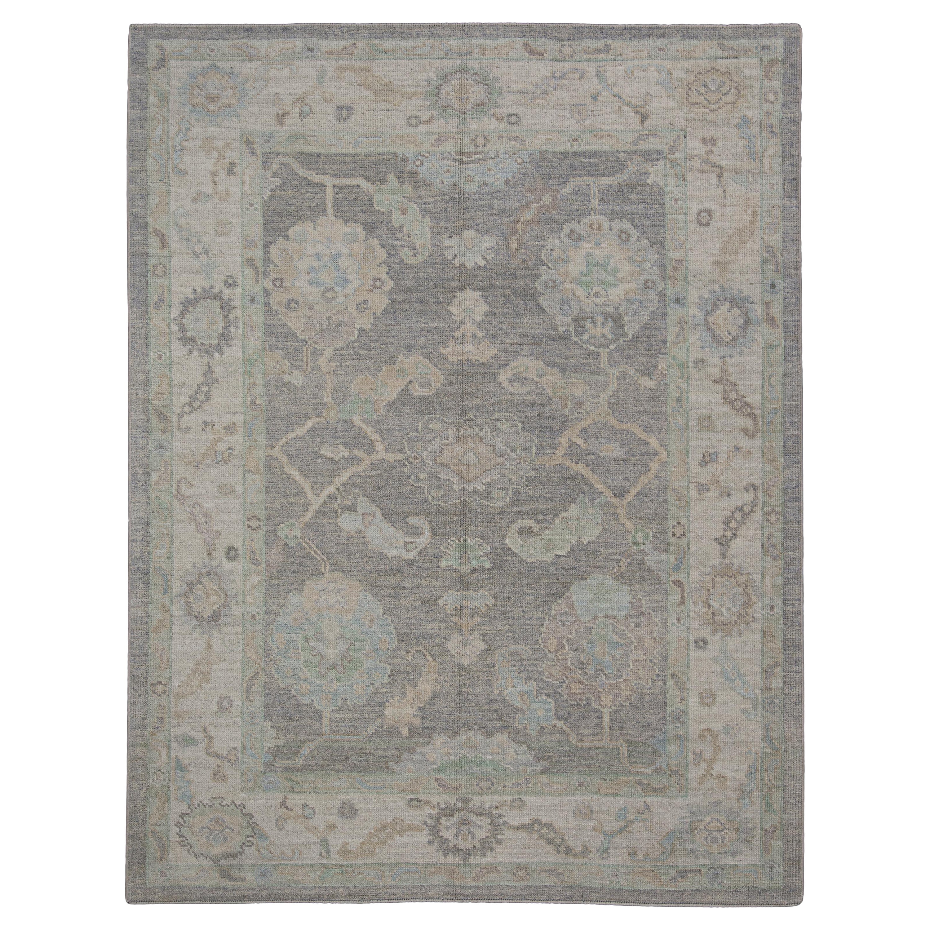 Turkish Oushak Rug Oriental Handmade 5'3" x 6'8" #11713