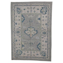 Turkish Oushak Rug Oriental Handmade 5'2" x 7'5" #12152