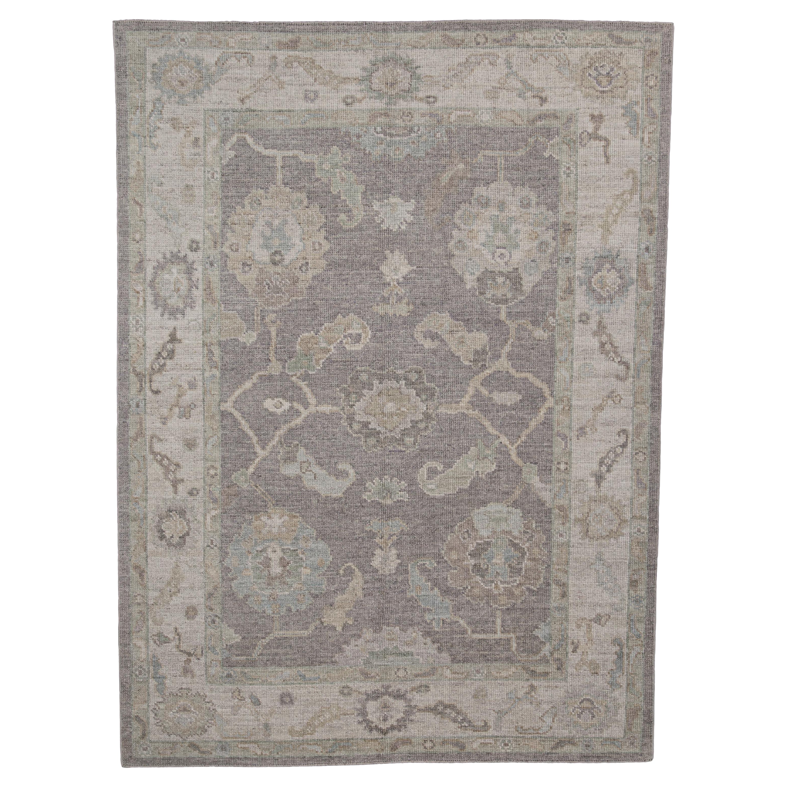 Turkish Oushak Rug Oriental Handmade 5'3" x 7'1" #11568