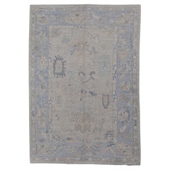 Turkish Oushak Rug Oriental Handmade 6'4" x 9' #11564
