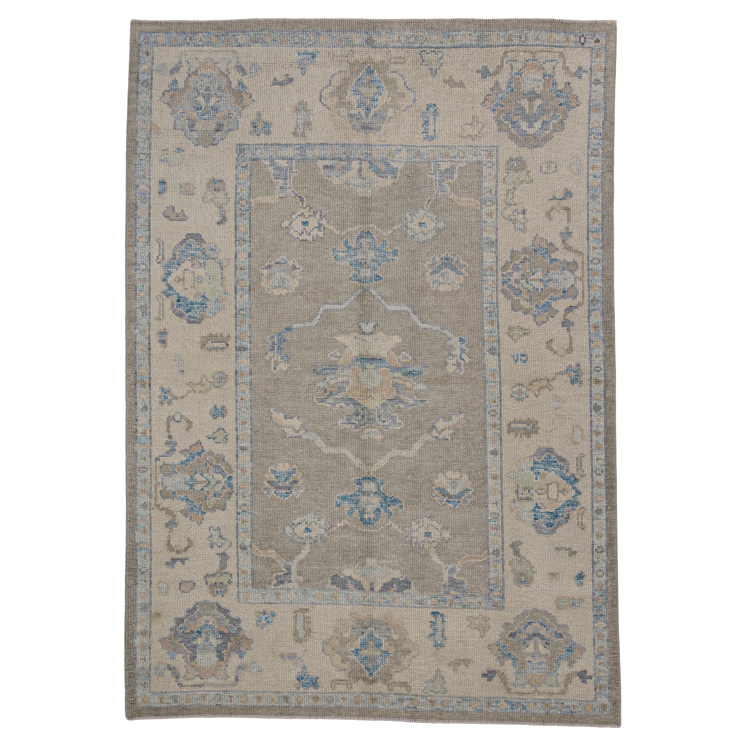 Turkish Oushak Rug Oriental Handmade 5' x 7'2" #11942