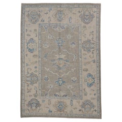 Turkish Oushak Rug Oriental Handmade 5' x 7'2" #11942