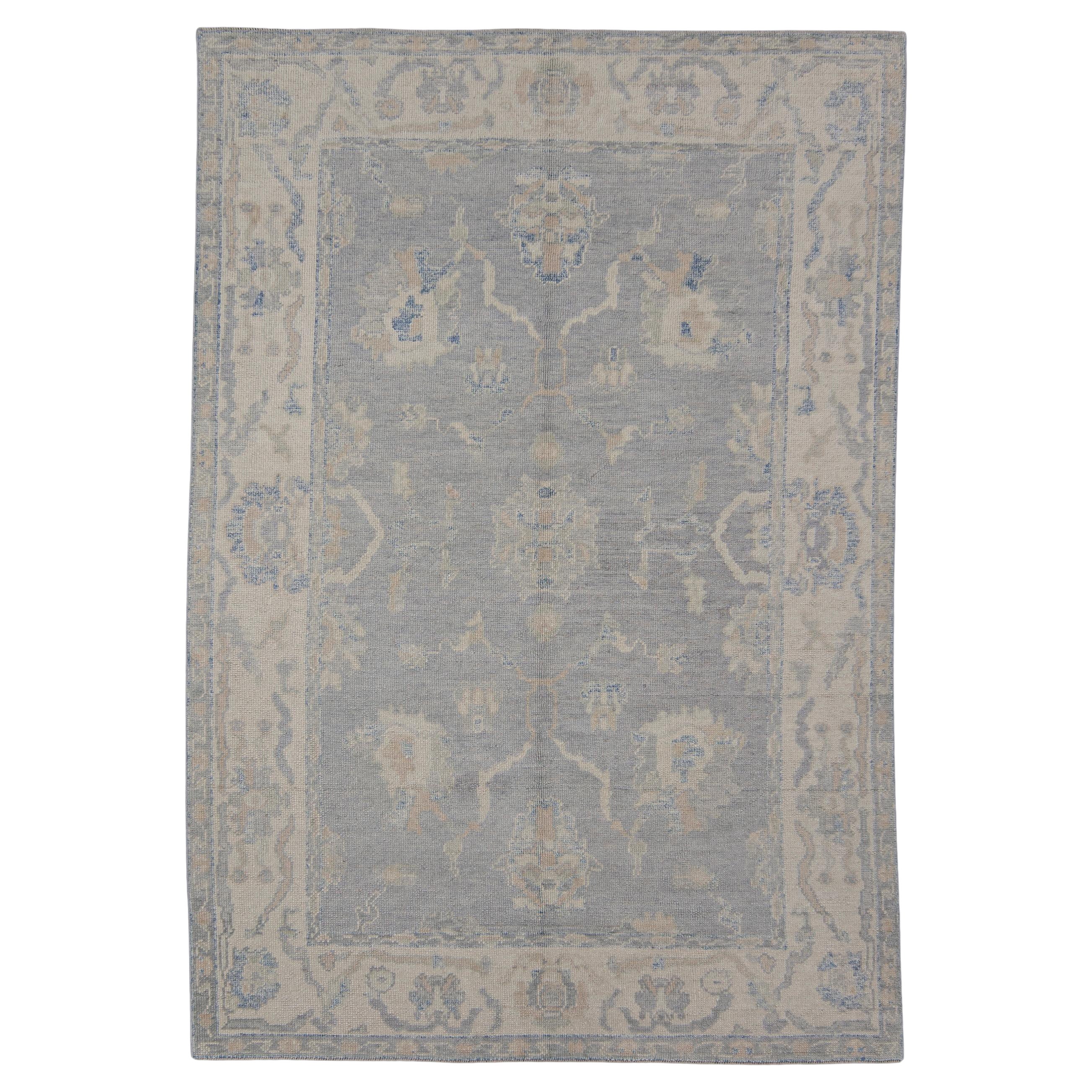Turkish Oushak Rug Oriental Handmade 6' x 9'7" #11970