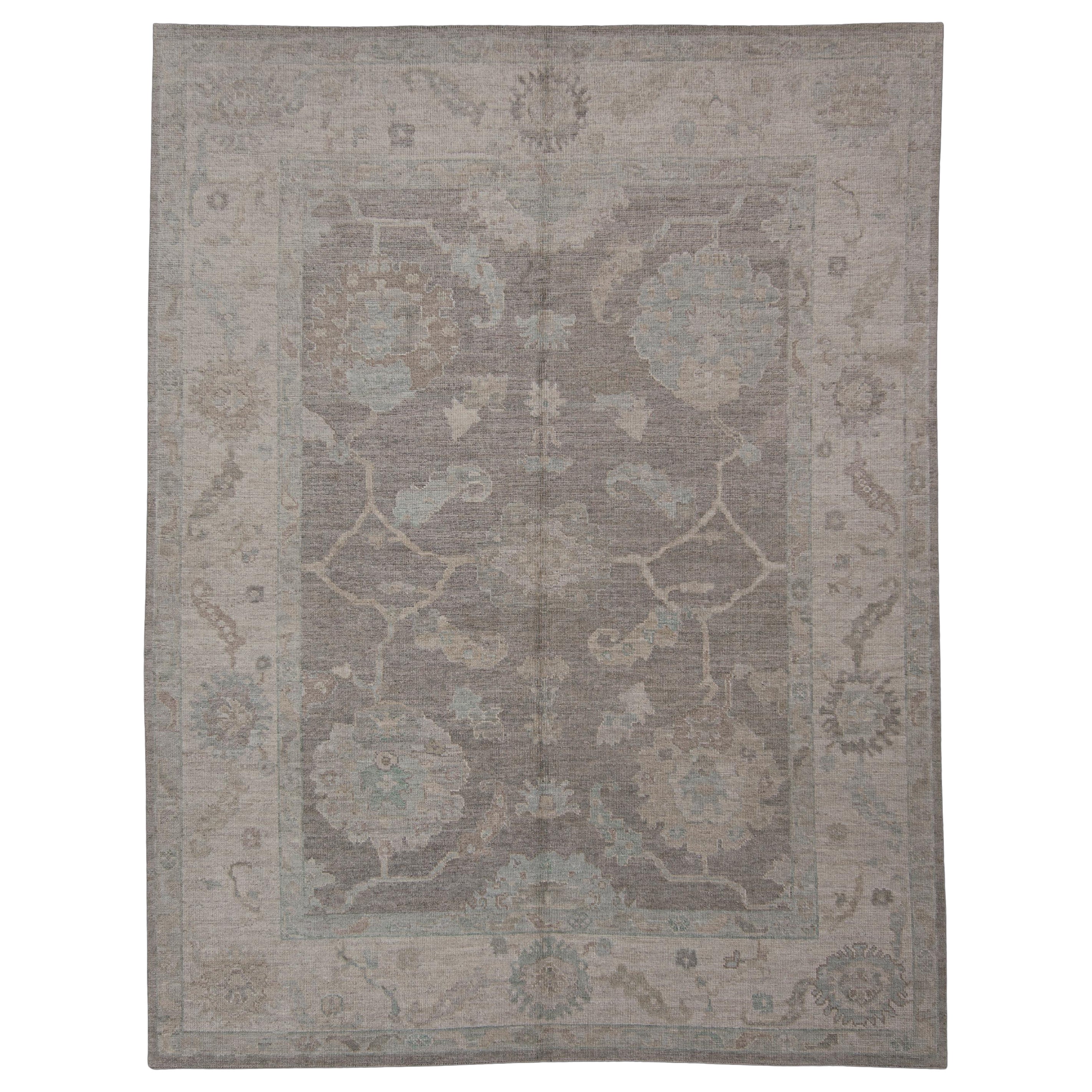 Turkish Oushak Rug Oriental Handmade 8'2" x 10'8" #11592