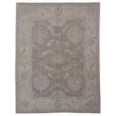 Turkish Oushak Rug Oriental Handmade 8'2" x 10'8" #11592