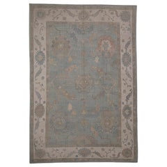 Turkish Oushak Rug Oriental Handmade 10'1" x 14'8" #11974