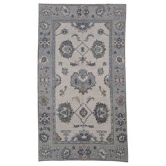Alfombra Turca Oushak Oriental Hecha a Mano 5'7" x 9'10" #10731