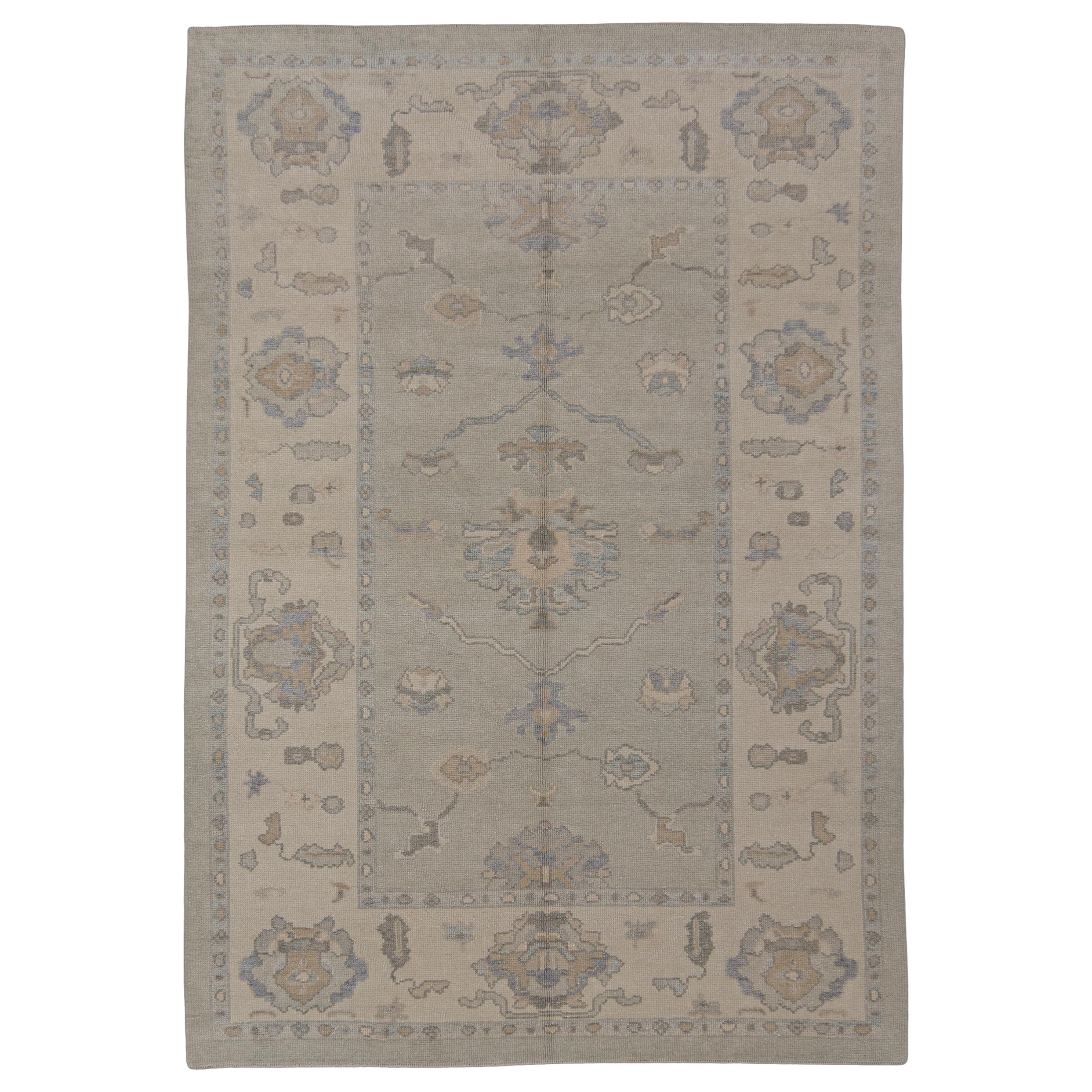 Turkish Oushak Rug Oriental Handmade 6' x 8'8" #7090