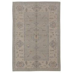 Turkish Oushak Rug Oriental Handmade 6' x 8'8" #7090