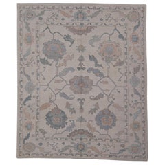 Türkischer Oushak-Teppich Orientalisch Handgefertigt 8'2" x 9'9" #11814