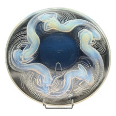 René Lalique Art Deco Opalescent Glass Calypso Bowl