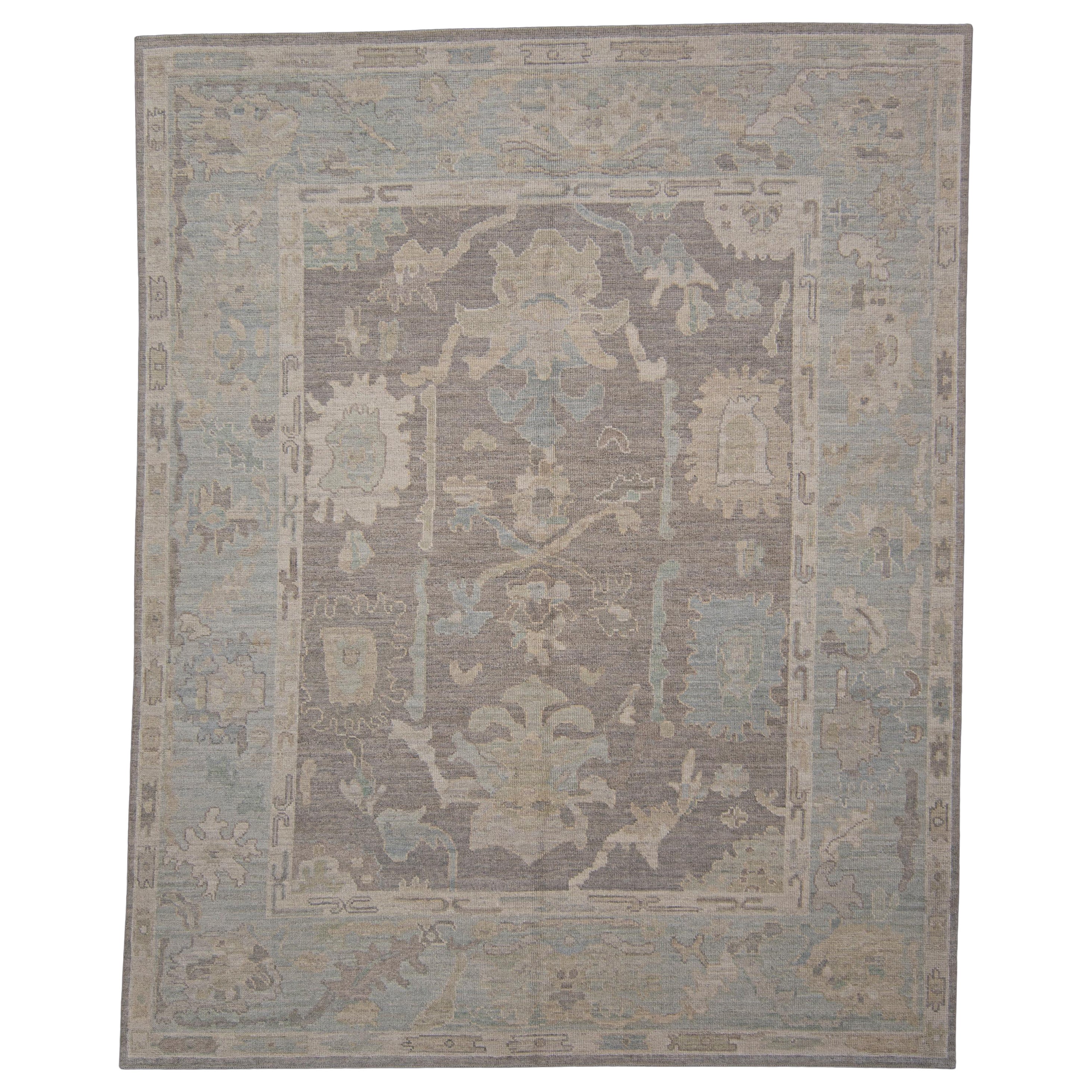 Turkish Oushak Rug Oriental Handmade 8'2" x 10'3" #11782