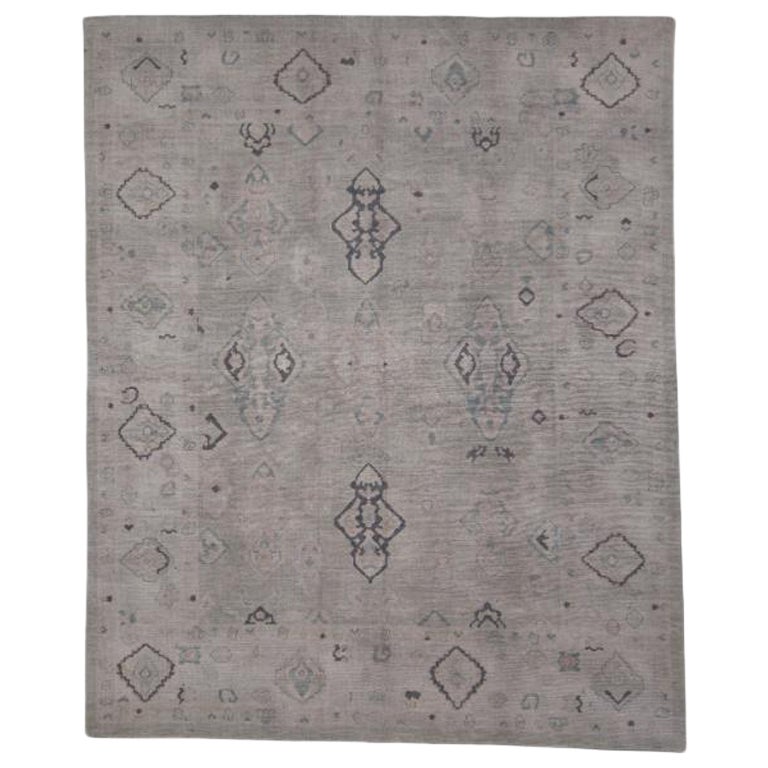 Turkish Oushak Rug Oriental Handmade 8'4" x 10'3" #8045