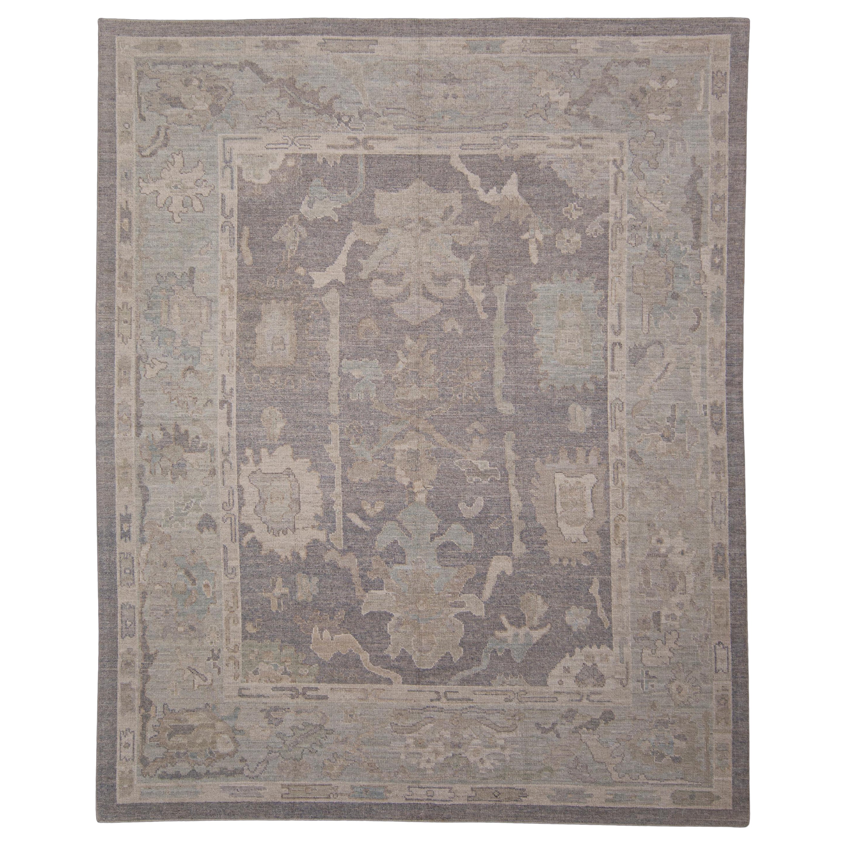 Turkish Oushak Rug Oriental Handmade 8'6" x 10'5" #11775