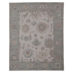 Turkish Oushak Rug Oriental Handmade 8'1" x 10'1" #11759