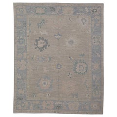 Alfombra Turca Oushak Oriental Hecha a Mano 8'2" x 10' #11693