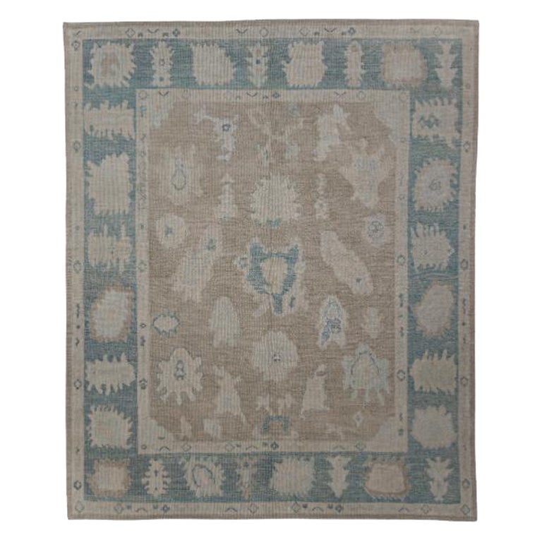 Turkish Oushak Rug Oriental Handmade 8' x 9'8" #11921