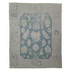 Türkischer Oushak-Teppich Orientalisch Handgefertigt 7'10" x 9'8" #10771