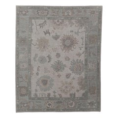 Turkish Oushak Rug Oriental Handmade 8'8" x 10'7" #11789