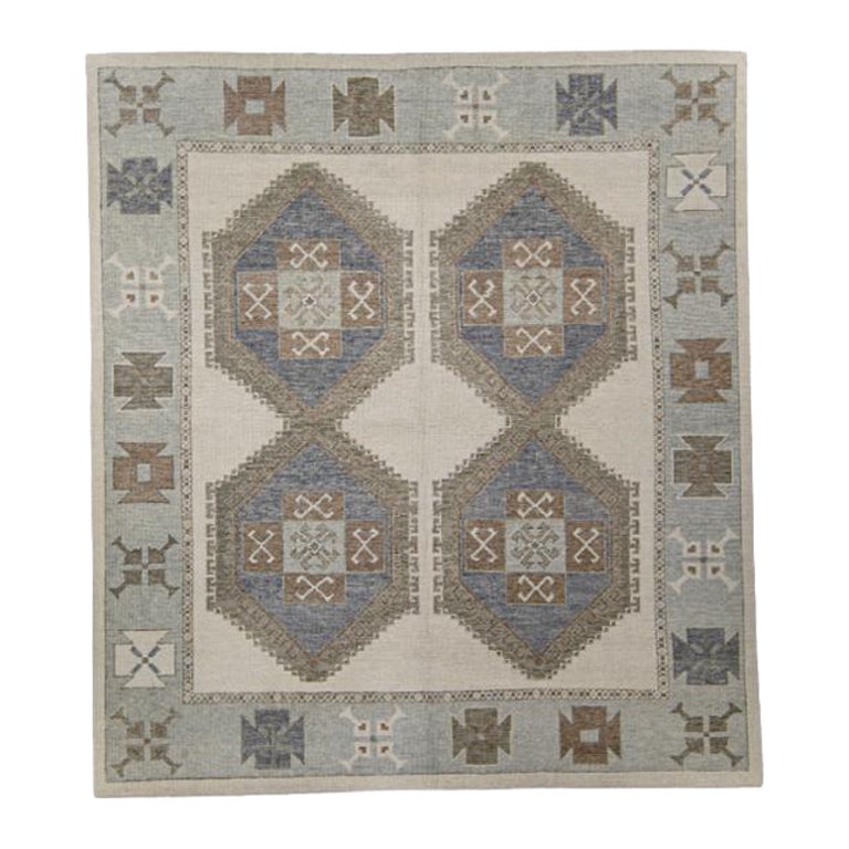 Turkish Oushak Rug Oriental Handmade 7'6" x 8'4" #01