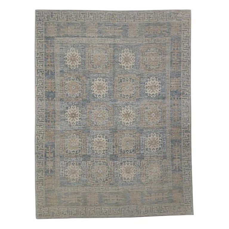 Tapis turc Oushak oriental fait à la main 9'2" x 12' n° 11768