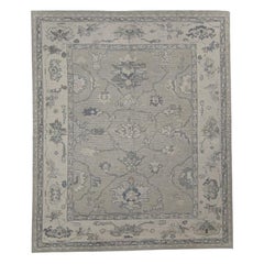 Alfombra Turca Oushak Oriental Hecha a Mano 8'2" x 9'9" #11948